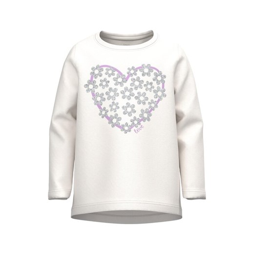 NAME IT Bluzka 13218927 Biały Relaxed Fit ze sklepu MODIVO w kategorii Bluzki dziewczęce - zdjęcie 182624317