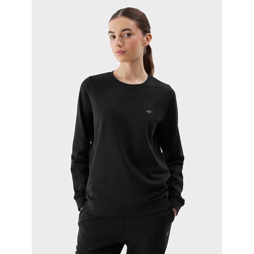 4F Bluza 4FWSS24TSWSF0954 Czarny Regular Fit ze sklepu MODIVO w kategorii Bluzy damskie - zdjęcie 182624375