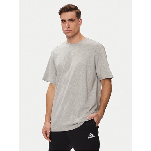 adidas T-Shirt ALL SZN IC9789 Szary Loose Fit ze sklepu MODIVO w kategorii T-shirty męskie - zdjęcie 182624456