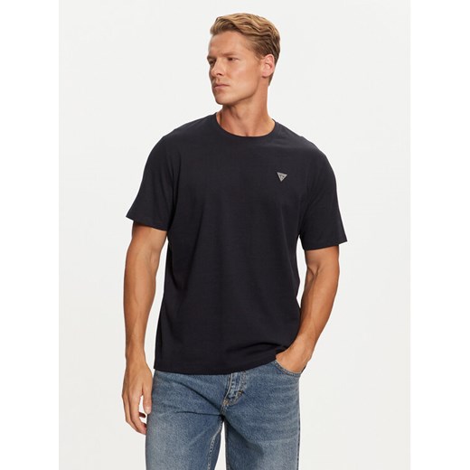 Guess T-Shirt M4YI0A KCCM1 Granatowy Regular Fit ze sklepu MODIVO w kategorii T-shirty męskie - zdjęcie 182624475