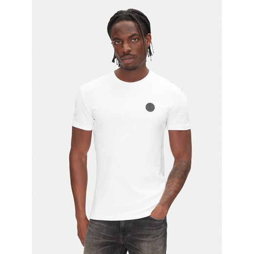 Just Cavalli T-Shirt 78OAHT12 Biały Slim Fit ze sklepu MODIVO w kategorii T-shirty męskie - zdjęcie 182624525