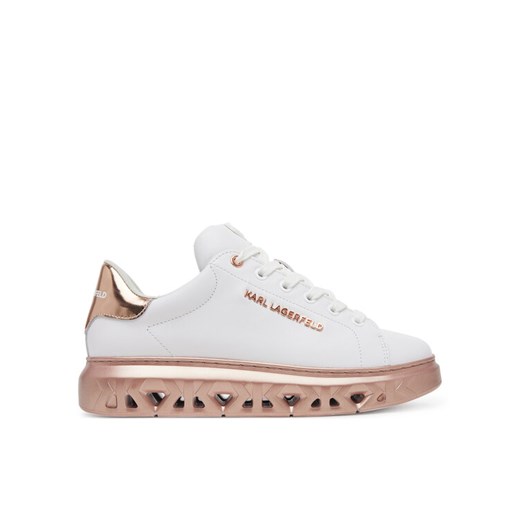 KARL LAGERFELD Sneakersy KL64519A Biały ze sklepu MODIVO w kategorii Buty sportowe damskie - zdjęcie 182624599