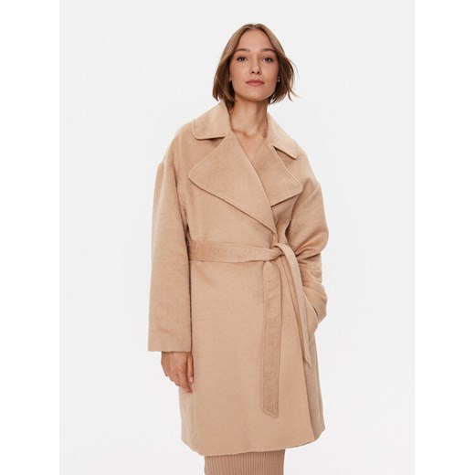 Guess Płaszcz przejściowy W3BL38 WFR22 Beżowy Regular Fit ze sklepu MODIVO w kategorii Płaszcze damskie - zdjęcie 182624609