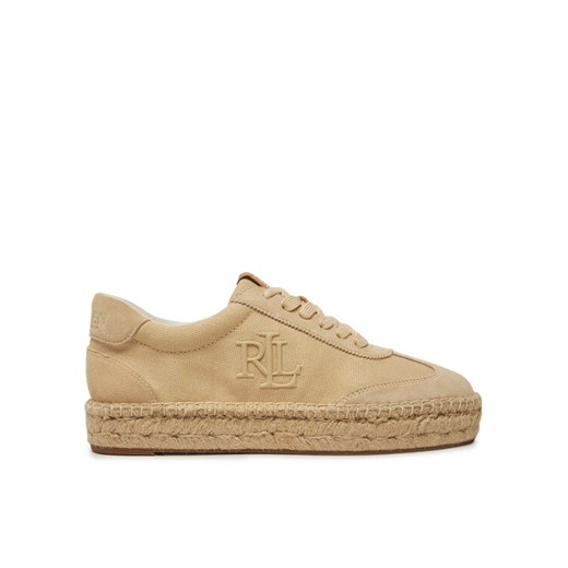 LAUREN RALPH LAUREN Espadryle Luize 802959231003 Beżowy ze sklepu MODIVO w kategorii Espadryle damskie - zdjęcie 182624635
