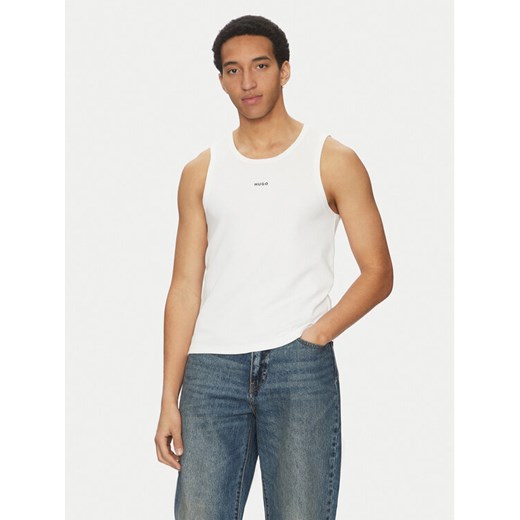 HUGO Tank top Dapota 50542089 Biały Slim Fit ze sklepu MODIVO w kategorii T-shirty męskie - zdjęcie 182624735