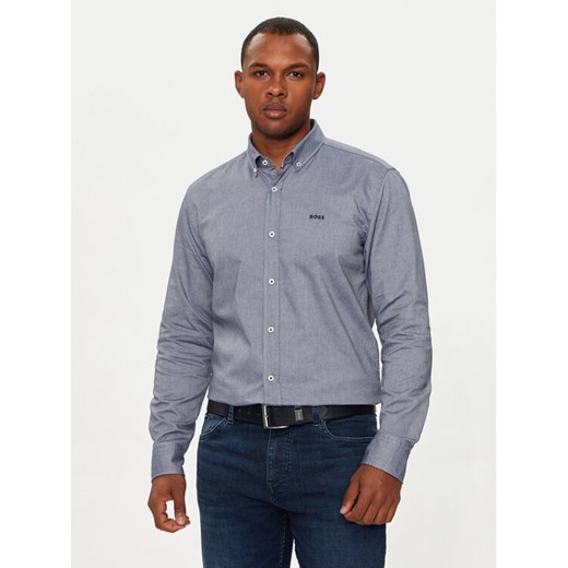 Boss Koszula 50520259 Granatowy Casual Fit ze sklepu MODIVO w kategorii Koszule męskie - zdjęcie 182624795