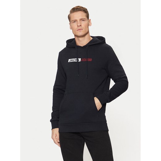 Jack&Jones Bluza 12233599 Granatowy Regular Fit ze sklepu MODIVO w kategorii Bluzy męskie - zdjęcie 182624866