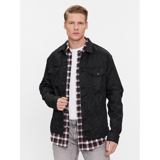 Pepe Jeans Kurtka jeansowa Pinners PM402885 Czarny Regular Fit ze sklepu MODIVO w kategorii Kurtki męskie - zdjęcie 182624937