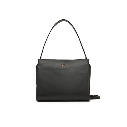 Tommy Hilfiger Torebka Th Legacy Med Satchel AW0AW17173 Czarny ze sklepu MODIVO w kategorii Torebki damskie - zdjęcie 182624957