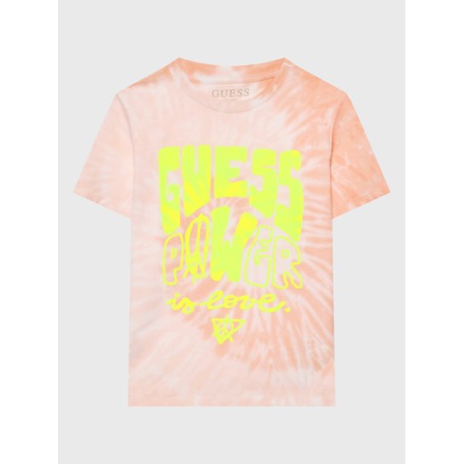 Guess T-Shirt J3GI34 K8HM3 Kolorowy Regular Fit ze sklepu MODIVO w kategorii Bluzki dziewczęce - zdjęcie 182625017