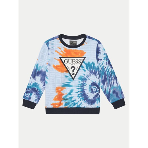 Guess Bluza N5GQ00 KA6R4 Niebieski Regular Fit ze sklepu MODIVO w kategorii Bluzy chłopięce - zdjęcie 182625108