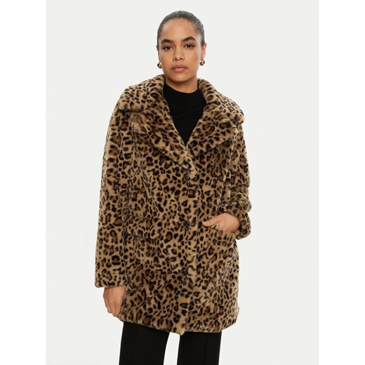 Vero Moda Futro Lissy 10328799 Brązowy Loose Fit ze sklepu MODIVO w kategorii Futra damskie - zdjęcie 182625155
