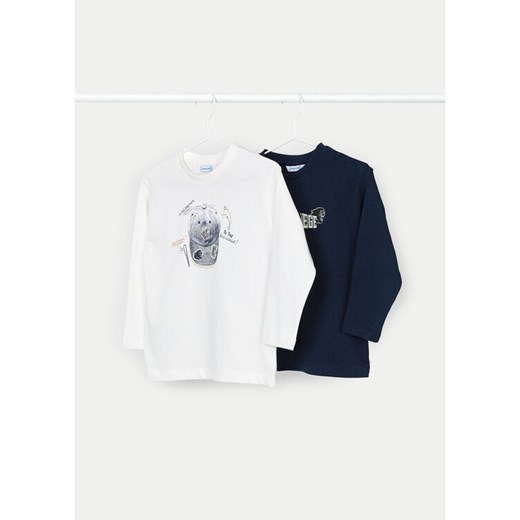 Mayoral Komplet 2 bluzek 4041 Granatowy Regular Fit ze sklepu MODIVO w kategorii T-shirty chłopięce - zdjęcie 182625236