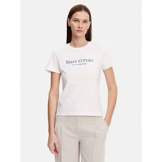 Marc O'Polo T-Shirt 502 2293 51055 Biały Regular Fit ze sklepu MODIVO w kategorii Bluzki damskie - zdjęcie 182625329