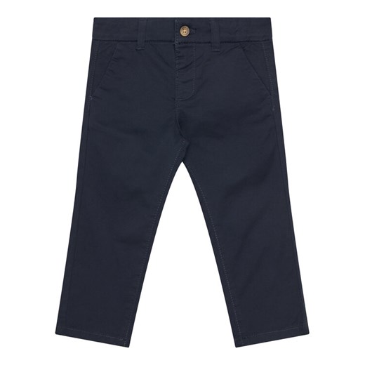 Mayoral Chinosy 522 Granatowy Slim Fit ze sklepu MODIVO w kategorii Spodnie i półśpiochy - zdjęcie 182625339
