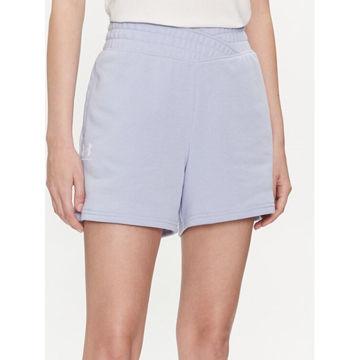 Under Armour Szorty sportowe Ua Rival Terry Short 1382742-539 Niebieski Loose Fit ze sklepu MODIVO w kategorii Szorty - zdjęcie 182625415