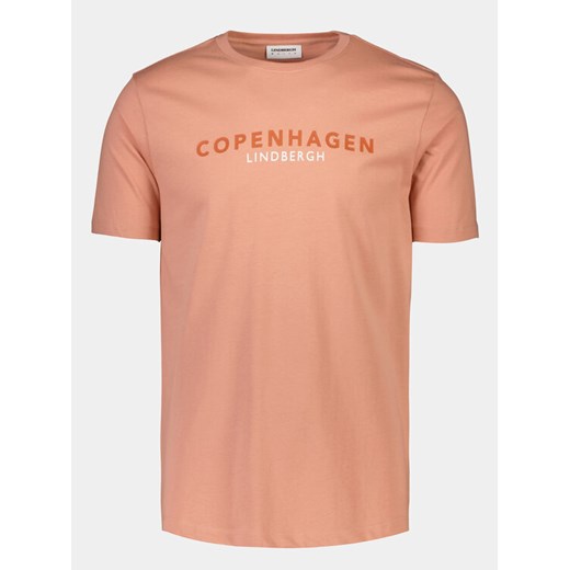 Lindbergh T-Shirt 30-400200 Różowy Relaxed Fit ze sklepu MODIVO w kategorii T-shirty męskie - zdjęcie 182625436