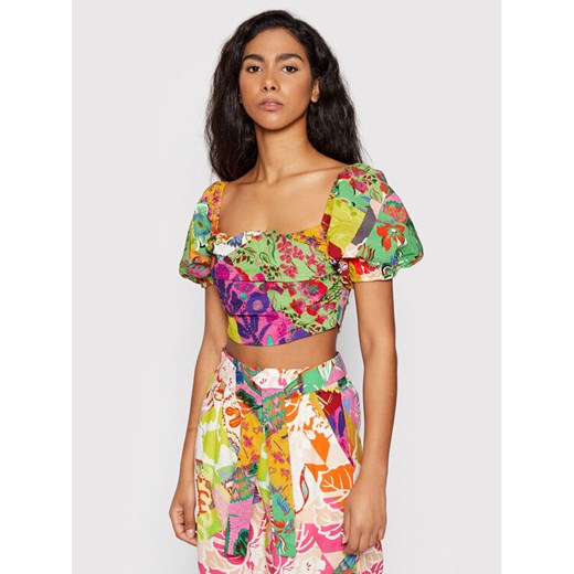 Desigual Bluzka MONSIEUR CHRISTIAN LACROIX Fiona 22SWBW27 Kolorowy Regular Fit Desigual L MODIVO