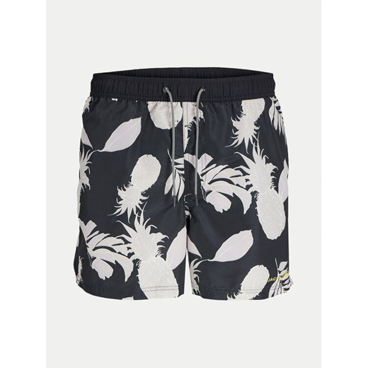Jack&Jones Junior Szorty kąpielowe Jpstfiji 12257408 Czarny Regular Fit ze sklepu MODIVO w kategorii Kąpielówki chłopięce - zdjęcie 182625479