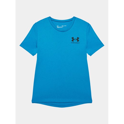 Under Armour T-Shirt Ua Sportstyle Left Chest Ss 1363280 Niebieski Loose Fit ze sklepu MODIVO w kategorii T-shirty chłopięce - zdjęcie 182625497