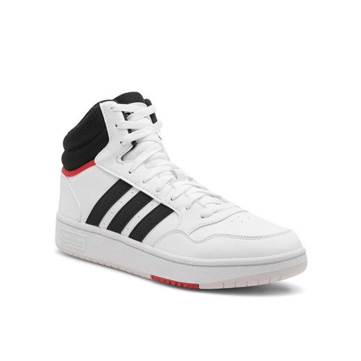 adidas Sneakersy HOOPS 3.0 MID GY5543 Biały ze sklepu MODIVO w kategorii Buty sportowe męskie - zdjęcie 182625517