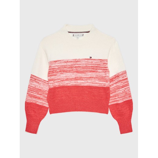 Tommy Hilfiger Sweter KG0KG07107 D Kolorowy Regular Fit ze sklepu MODIVO w kategorii Swetry dziewczęce - zdjęcie 182625555