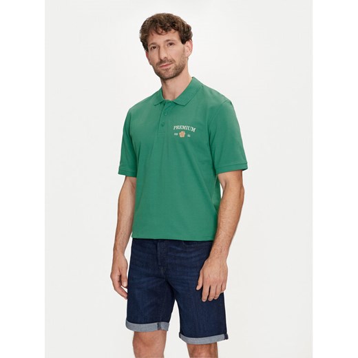 Jack&Jones Polo Jprblaalfie 12259678 Zielony Regular Fit ze sklepu MODIVO w kategorii T-shirty męskie - zdjęcie 182625558