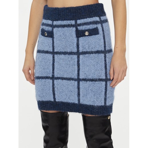 Guess Spódnica ołówkowa W3BD0O Z3BP0 Niebieski Slim Fit ze sklepu MODIVO w kategorii Spódnice - zdjęcie 182625639