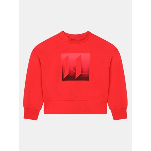 Karl Lagerfeld Kids Bluza Z15461 D Czerwony Regular Fit ze sklepu MODIVO w kategorii Bluzy chłopięce - zdjęcie 182625647