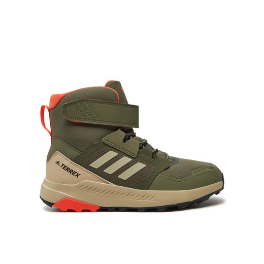 adidas Trekkingi Terrex Trailmaker High COLD.RDY ID1144 Zielony ze sklepu MODIVO w kategorii Buty trekkingowe dziecięce - zdjęcie 182625657