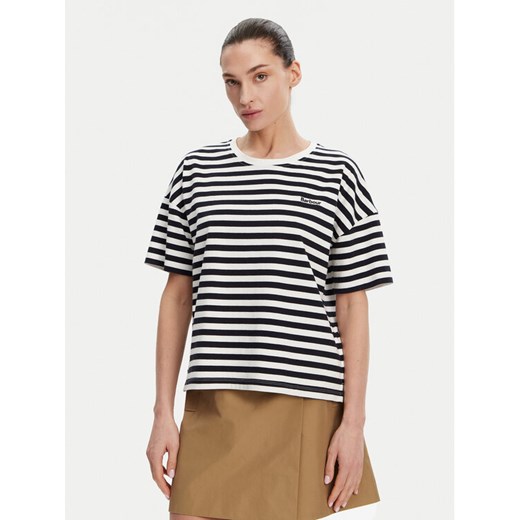 Barbour T-Shirt Adria LML0893NY73 Granatowy Relaxed Fit ze sklepu MODIVO w kategorii Bluzki damskie - zdjęcie 182625696