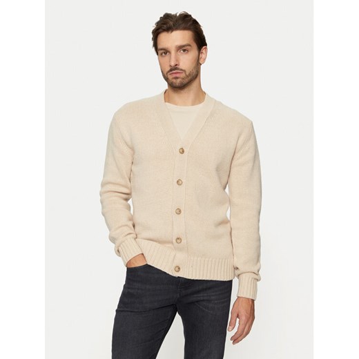 Selected Homme Kardigan Cody 16095620 Beżowy Relaxed Fit ze sklepu MODIVO w kategorii Swetry męskie - zdjęcie 182625737