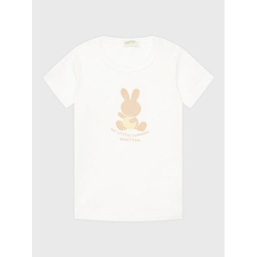 United Colors Of Benetton T-Shirt 3I9WA1003 Biały Regular Fit ze sklepu MODIVO w kategorii Koszulki niemowlęce - zdjęcie 182625767