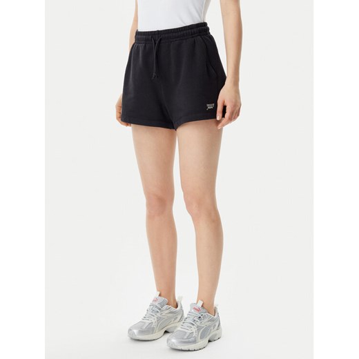 Tommy Jeans Szorty sportowe Script DW0DW20353 Czarny Regular Fit ze sklepu MODIVO w kategorii Szorty - zdjęcie 182625796