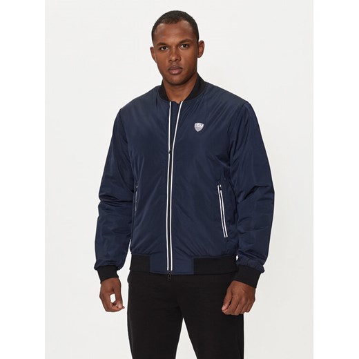 EA7 Emporio Armani Kurtka bomber 8NPB12 PN7LZ 1562 Granatowy Regular Fit ze sklepu MODIVO w kategorii Kurtki męskie - zdjęcie 182625817