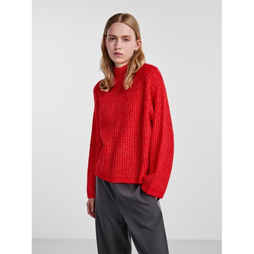 Pieces Golf 17128212 Czerwony Regular Fit ze sklepu MODIVO w kategorii Swetry damskie - zdjęcie 182625899