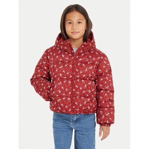 Tommy Hilfiger Kurtka zimowa KG0KG08055 Czerwony Regular Fit ze sklepu MODIVO w kategorii Kurtki dziewczęce - zdjęcie 182625997