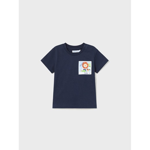 Mayoral T-Shirt 1019 Granatowy Regular Fit ze sklepu MODIVO w kategorii Koszulki niemowlęce - zdjęcie 182625999
