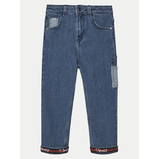 Guess Jeansy N5RA09 D5G90 Niebieski Regular Fit ze sklepu MODIVO w kategorii Spodnie dziewczęce - zdjęcie 182626045