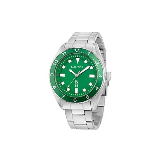Nautica Zegarek Finn World NAPFWF408 Srebrny ze sklepu MODIVO w kategorii Zegarki - zdjęcie 182626086