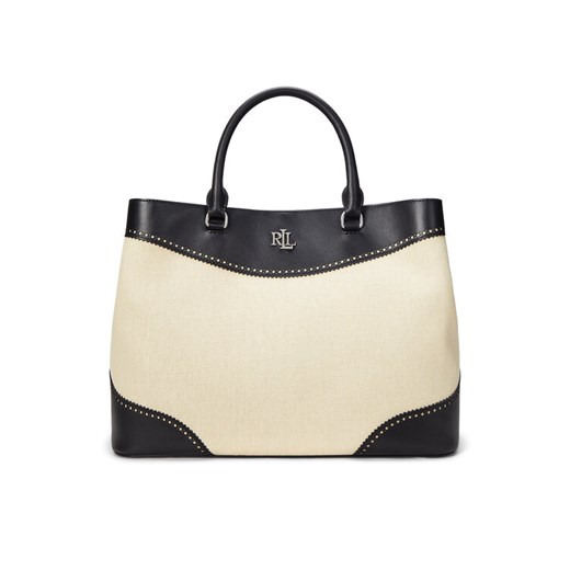 LAUREN RALPH LAUREN Torebka Marcy 431966776002 Beżowy ze sklepu MODIVO w kategorii Torby Shopper bag - zdjęcie 182626155