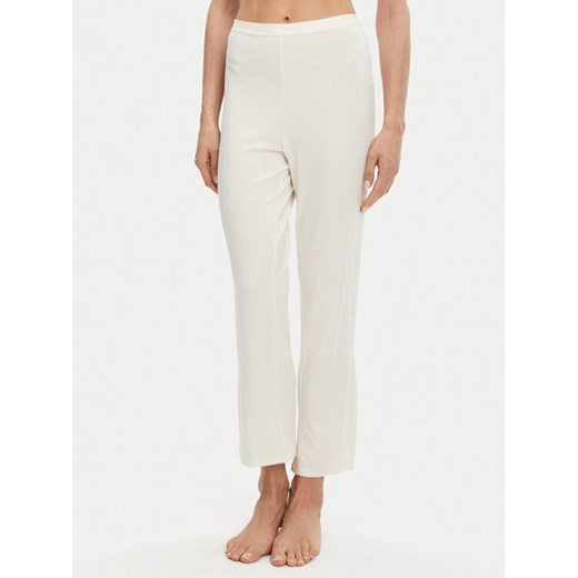 Calvin Klein Underwear Spodnie piżamowe 000QS7285E Écru Slim Fit ze sklepu MODIVO w kategorii Piżamy damskie - zdjęcie 182626239