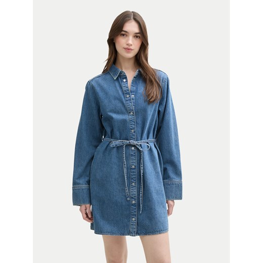 Tom Tailor Denim Sukienka jeansowa 1045461 Niebieski Regular Fit ze sklepu MODIVO w kategorii Sukienki - zdjęcie 182626259