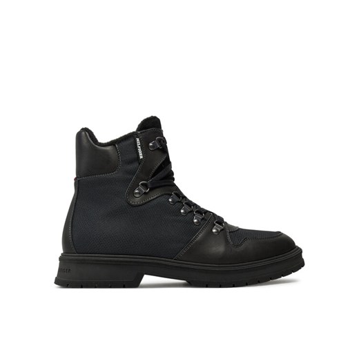 Tommy Hilfiger Trzewiki Hilfiger Warm Cordura Mix Boot FM0FM05180 Czarny ze sklepu MODIVO w kategorii Buty zimowe męskie - zdjęcie 182626285