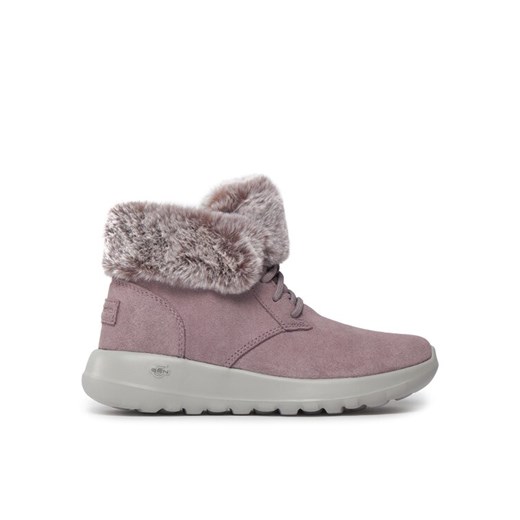 Skechers Botki On-The-Go Joy Plush Dreams 144042/LAV Fioletowy ze sklepu MODIVO w kategorii Workery damskie - zdjęcie 182626389