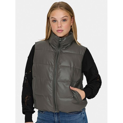ONLY Bezrękawnik Anja 15316064 Szary Regular Fit ze sklepu MODIVO w kategorii Kamizelki damskie - zdjęcie 182626405