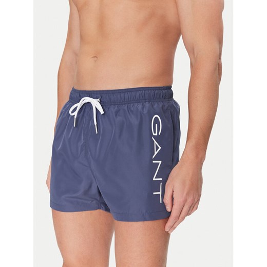 Gant Szorty kąpielowe 920006200 Granatowy Regular Fit ze sklepu MODIVO w kategorii Kąpielówki - zdjęcie 182626419