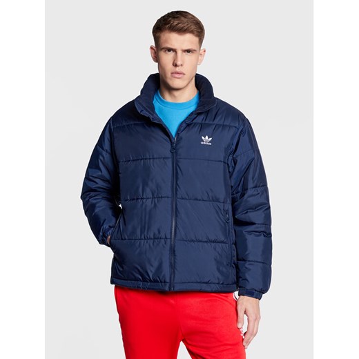 adidas Kurtka przejściowa Essentials HL9192 Granatowy Regular Fit ze sklepu MODIVO w kategorii Kurtki męskie - zdjęcie 182626468