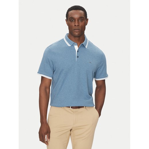 Michael Kors Polo CS2512720B Niebieski Regular Fit ze sklepu MODIVO w kategorii T-shirty męskie - zdjęcie 182626517