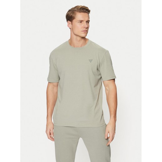Guess T-Shirt Z2YI12 JR06K Zielony Regular Fit ze sklepu MODIVO w kategorii T-shirty męskie - zdjęcie 182626549
